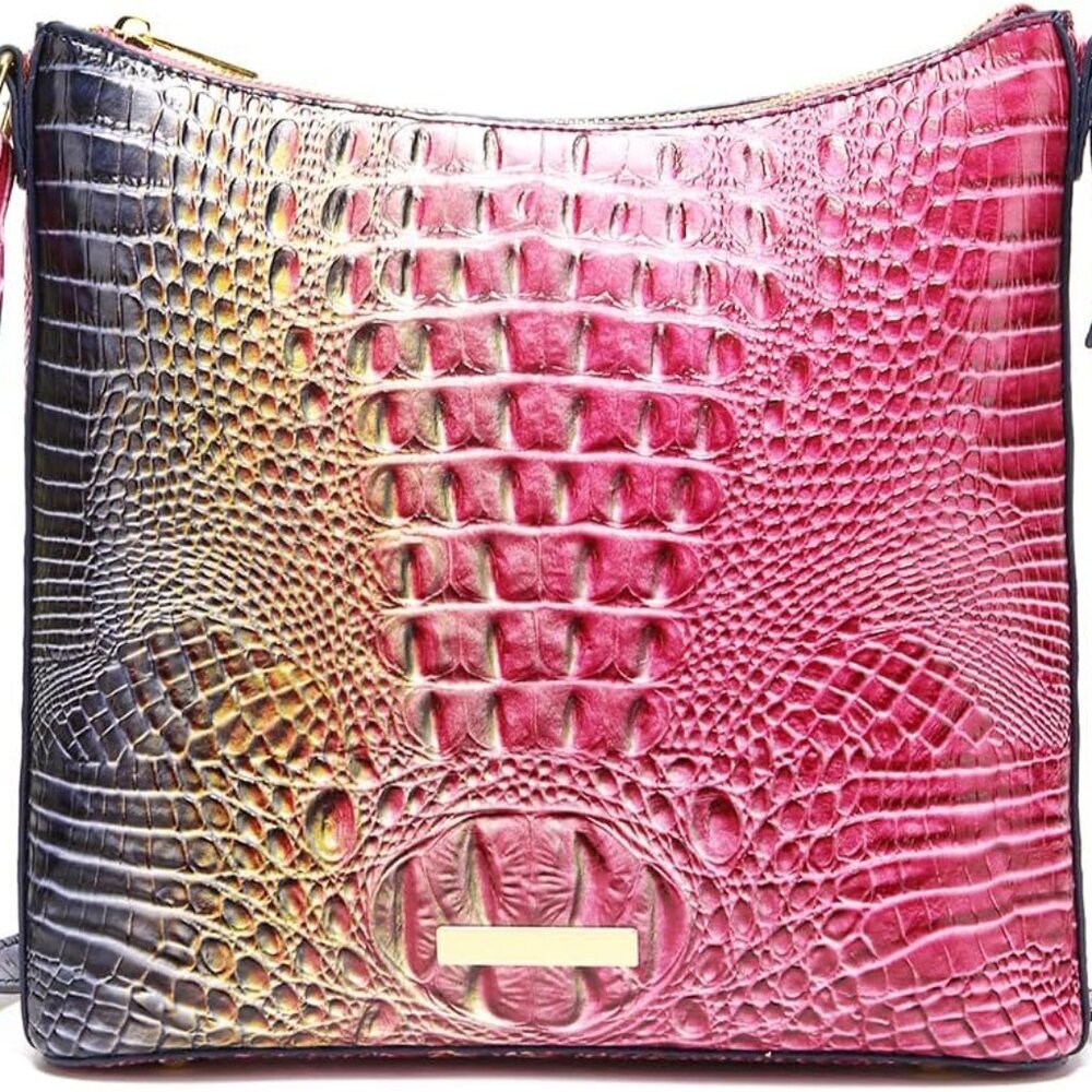 Shoulder Crocodile Flat Handbags for Women trendy Ladies Shoulder Bag Embossed P